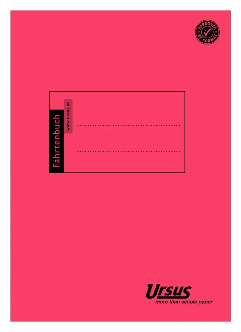URSUS Fahrtenbuch T154 A5 40 Blatt