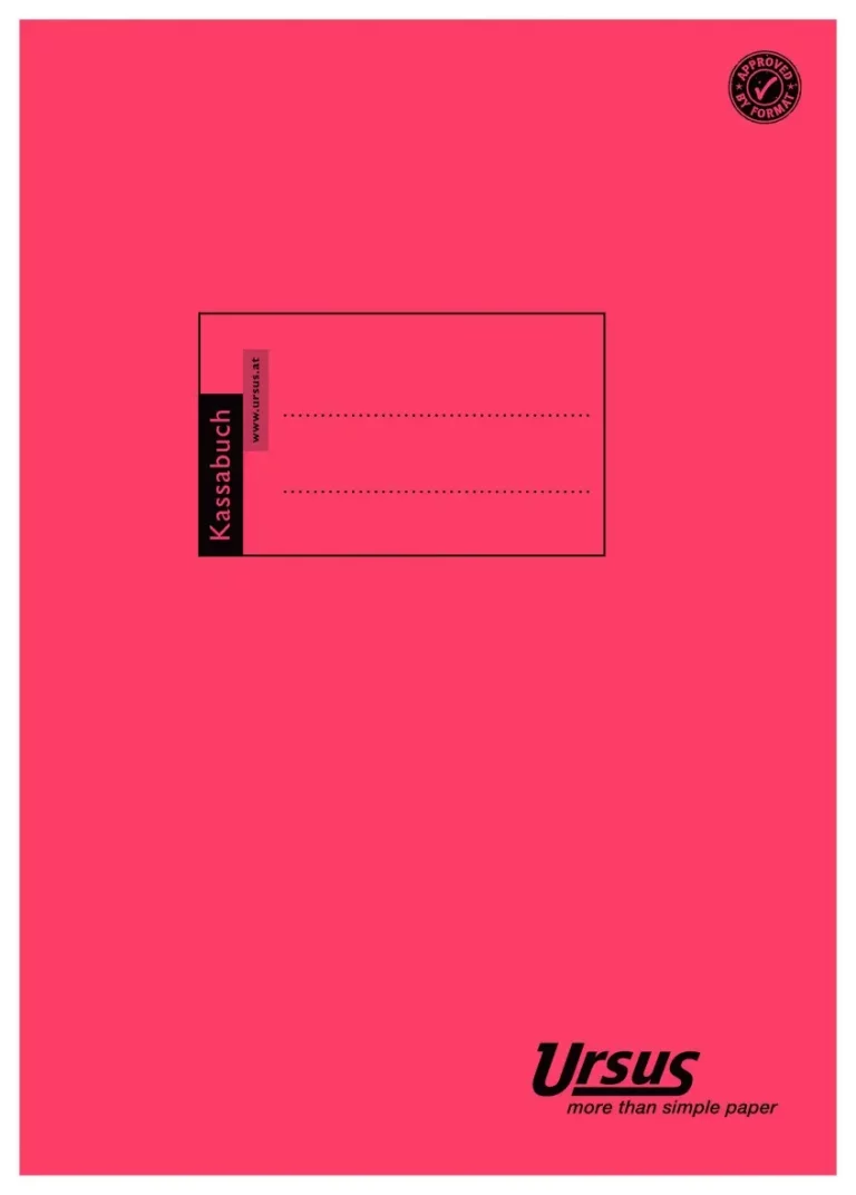 URSUS Kassa-/Spaltenbuch T440/2 A4 40 Blatt 2 Kolonnen