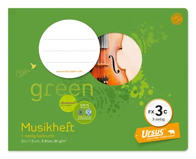 URSUS OE Musikheft Nr.3c 22 x 17