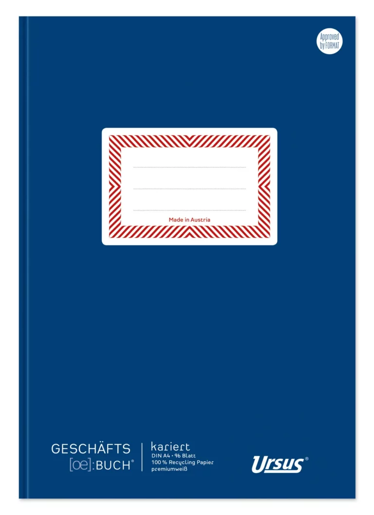 URSUS Ö-Geschäftsbuch A4 96 Blatt 80 g/m² kariert