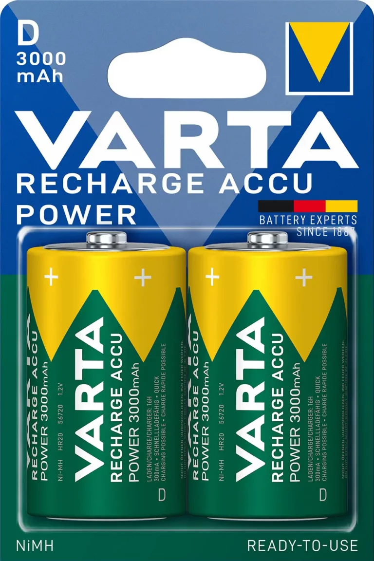 VARTA Batterie Recharge Accu Power 2 Stück D 3000 mAh