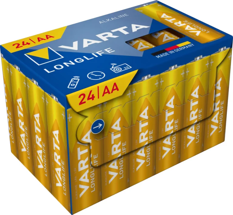 VARTA Batterien Longlife 04106301134 Cube 24 Stück Typ AA